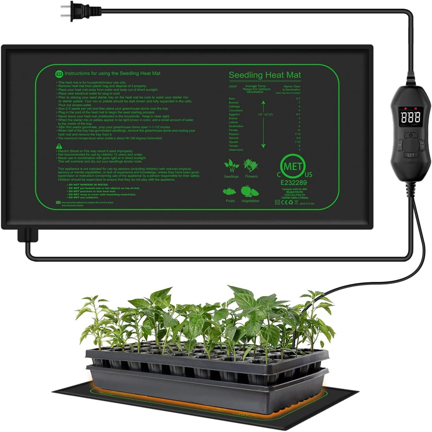 Tappetino Riscaldante per Seme - Heat Mat Seedling recensione e prezzo